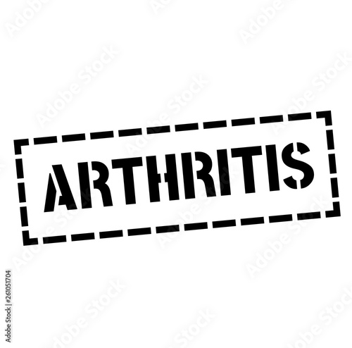 ARTHRITIS stamp on white