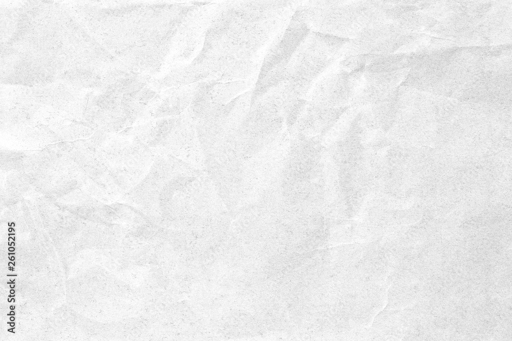 White crumpled paper texture