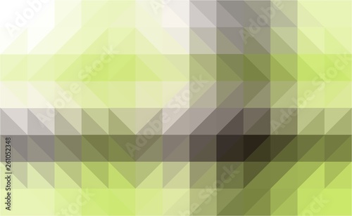 Geometric green yellow gray color shades abstract texture background, Illustration
