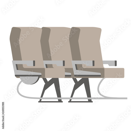 Seats flat illustration