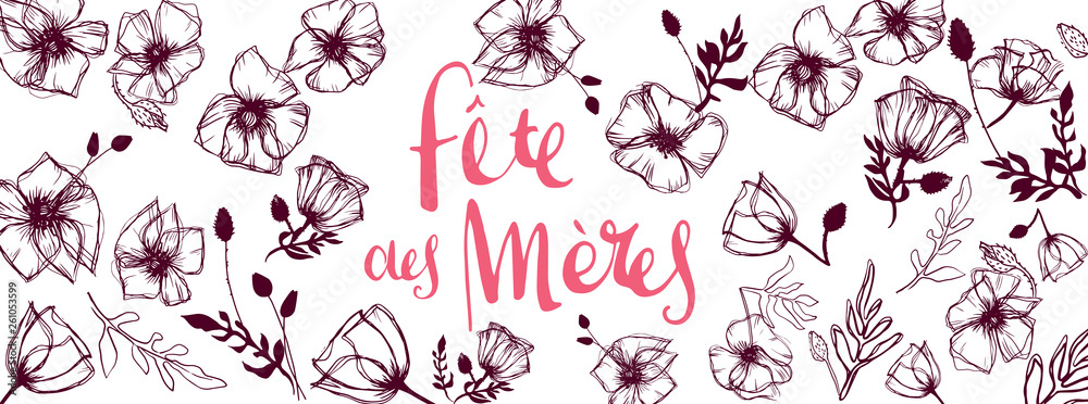 French Mother's Day background