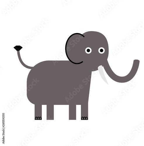 Elephant flat illustration