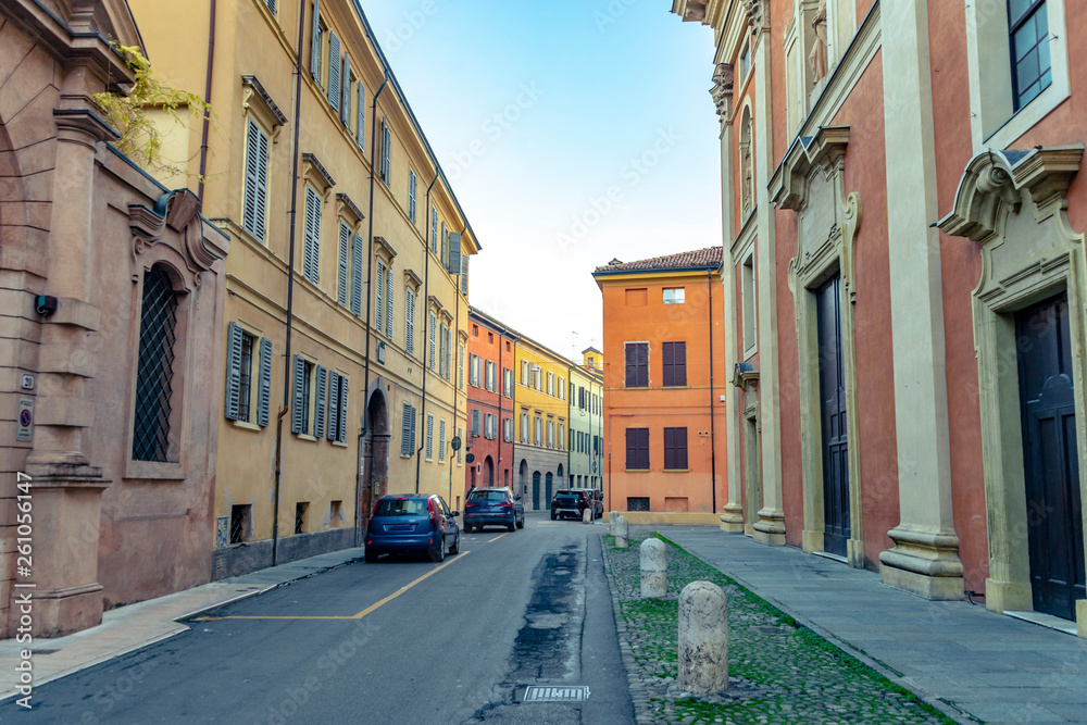 Obraz premium The street in Modena - Italy