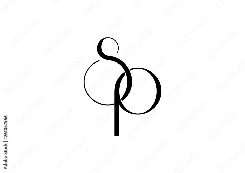 SP logo icon vector illustration of a man and woman SP logo icon vector illustration of a man and woman