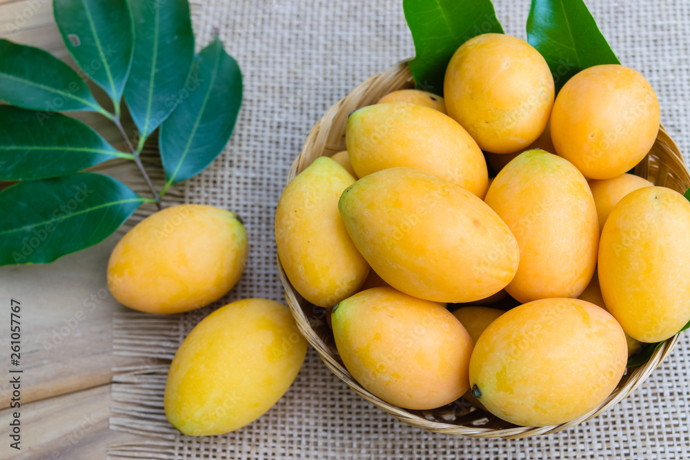 Plum mango, or Marian plum fruit