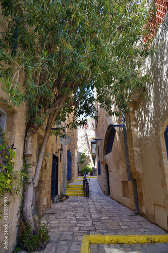 Ancient stone street in Old Jaffa, Israel © Oleg Znamenskiy