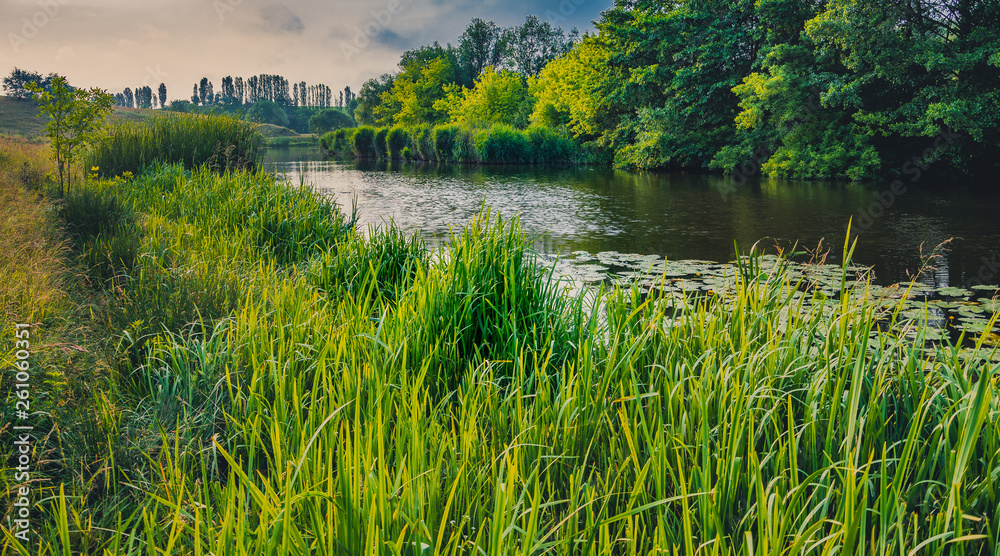 Morning on a river Morning on a river