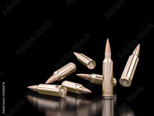 Fotografia rifle bullet background