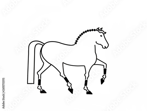 silhouette du cheval