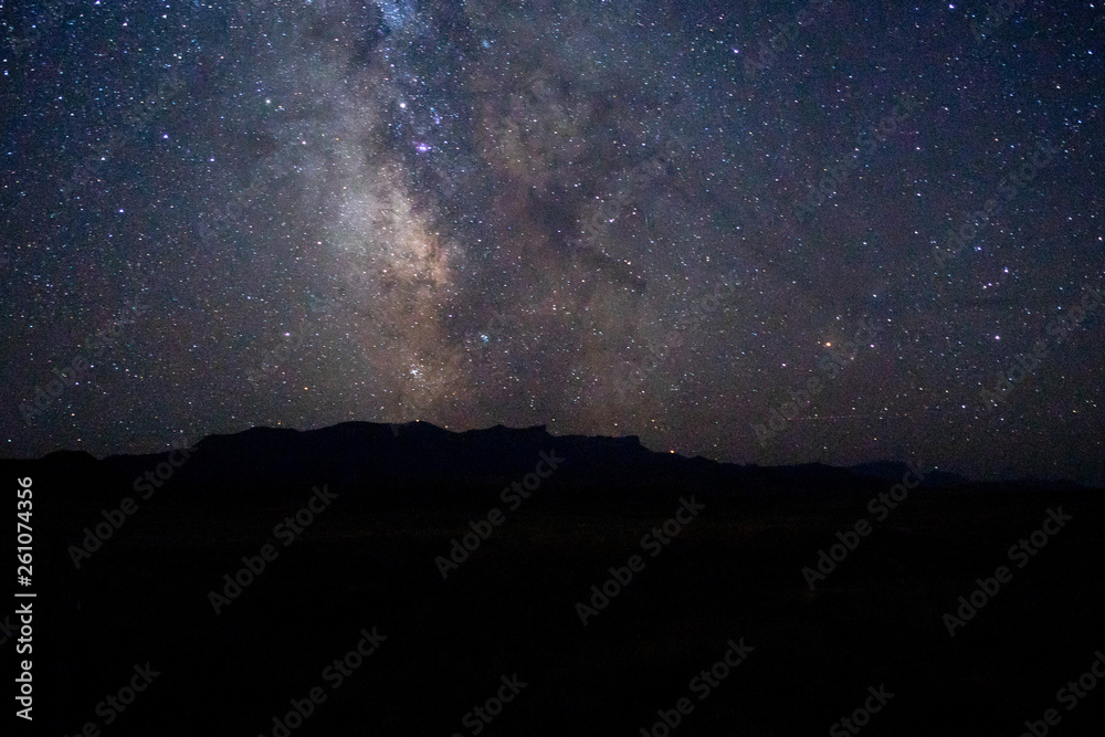 Starry night over the Wyoming landscape