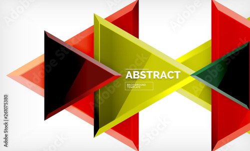 Free Download Tech futuristic geometric 3d shapes, minimal abstract background - GFXLoad
