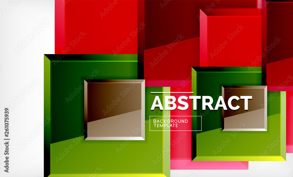 Square geometric background Square geometric background