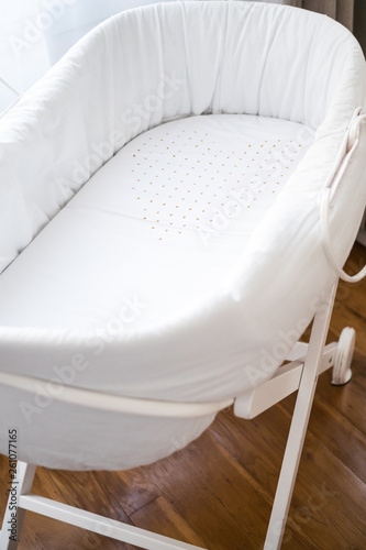 Fotografie Heart on a baby bassinet