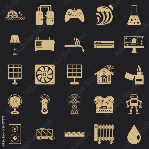 Petroleum icons set. Simple set of 25 petroleum vector icons for web for any design