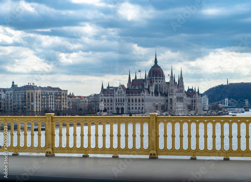The view on Hungarian parliament