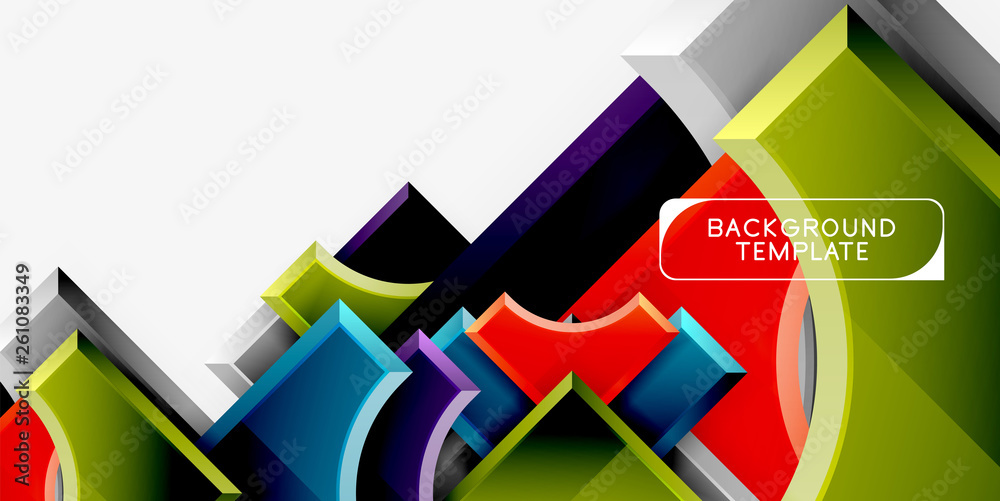 Geometric shapes abstract background Geometric shapes abstract background