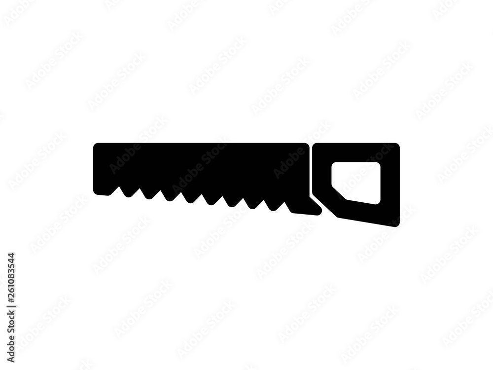 saw solid icon vector saw solid icon vector