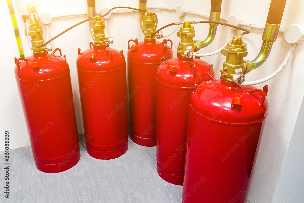 Obraz premium Extinguishing system. Toning