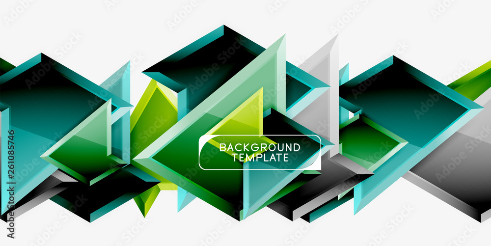 Minimal geometrical triangles with 3d effect abstract background template Minimal geometrical triangles with 3d effect abstract background template