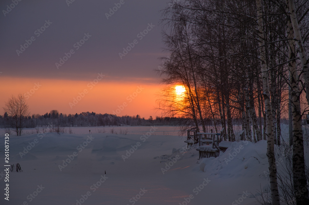 Sunset in Lapland Sunset in Lapland