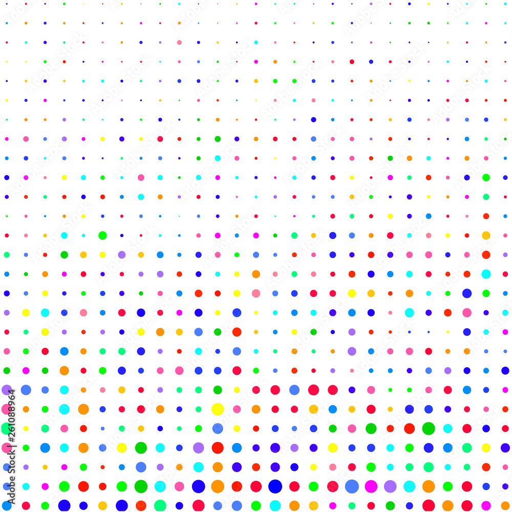 White background of multicolored points White background of multicolored points