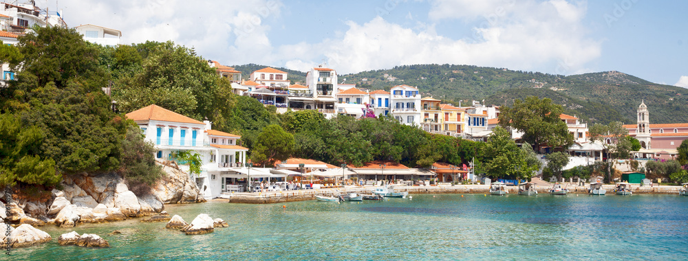 Greece. Skiathos Island. Travel during the summer holiday season. Tourist attractions.