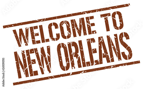 welcome to New Orleans stamp