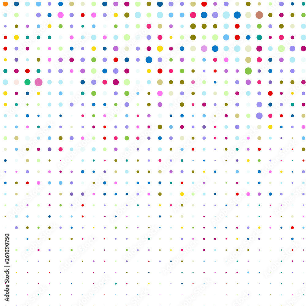 White background of multicolored points White background of multicolored points