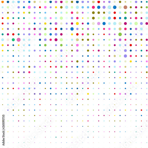 White background of multicolored points 