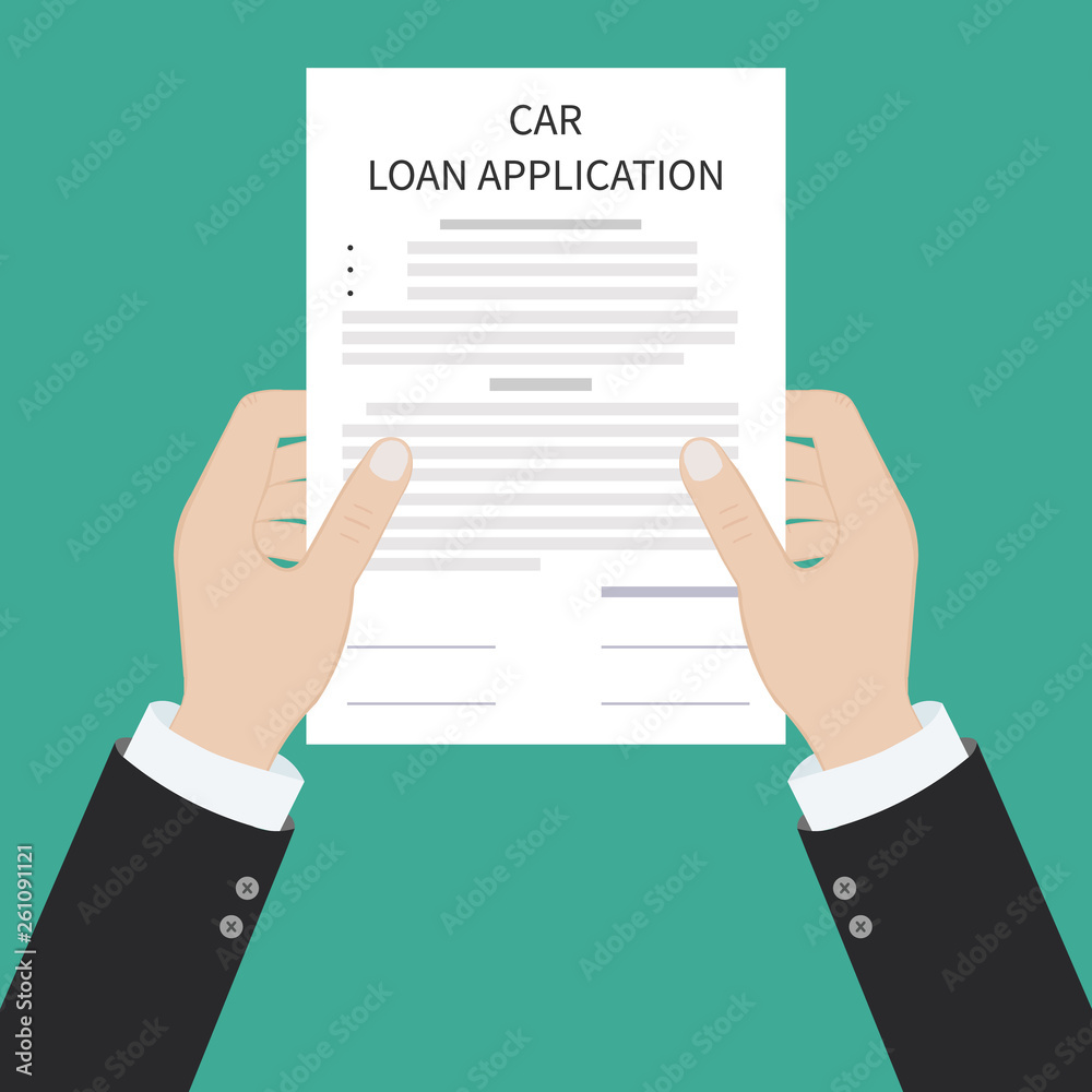 Car loan application form submission document paper work Car loan application form submission document paper work