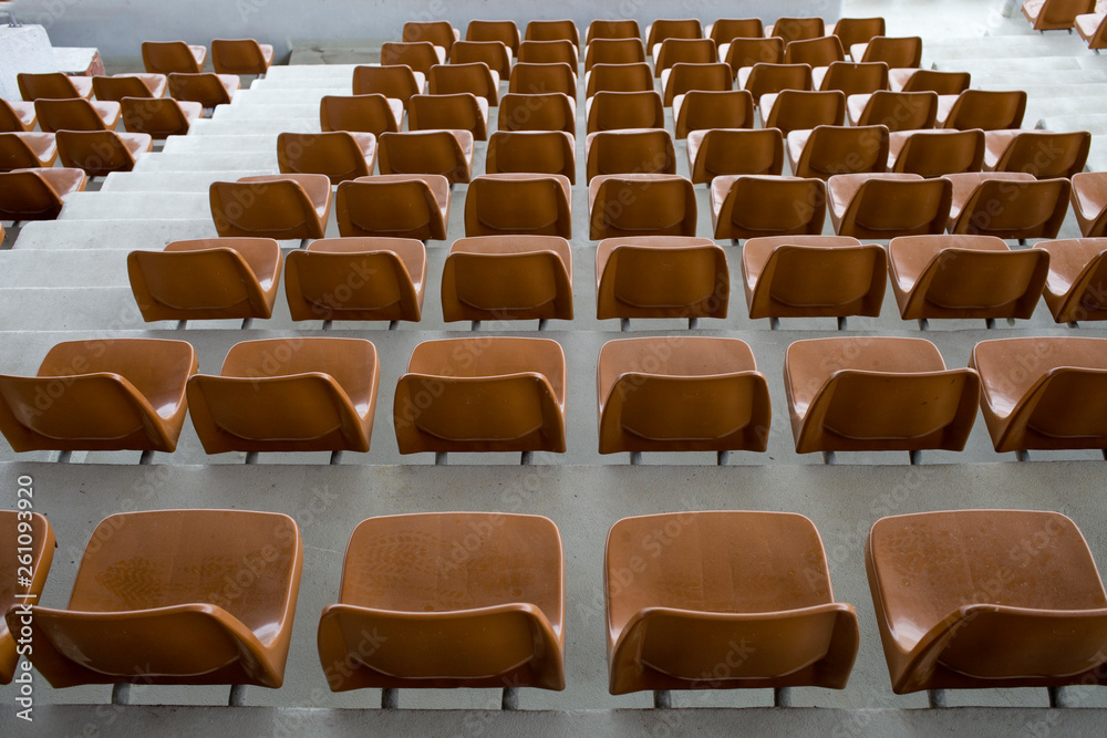 chairs in a stadium
