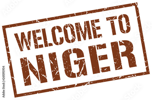 welcome to Niger stamp