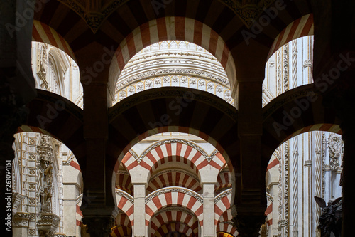 Inside the Cordoba Mezquita hall photo