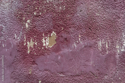 Violet Painted and Damaged Concrete Wall Texture