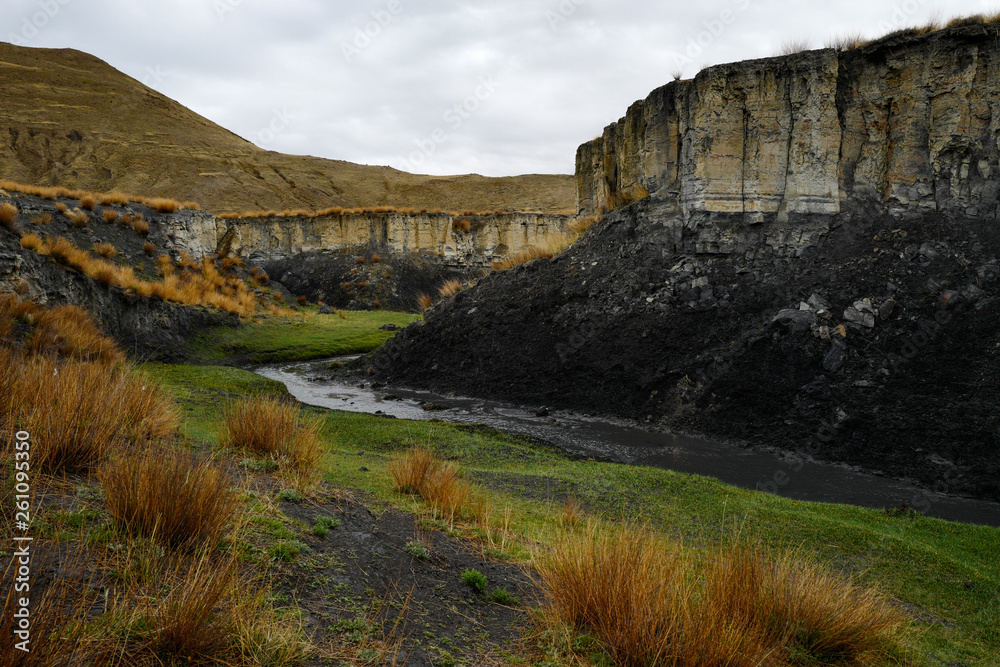scenic view of landscape against cloudy sky scenic view of landscape against cloudy sky