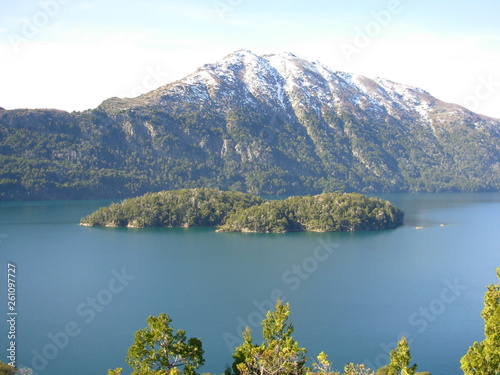 lake and mountains