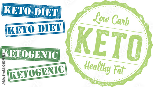 Keto Diet Rubber Stamp Collection