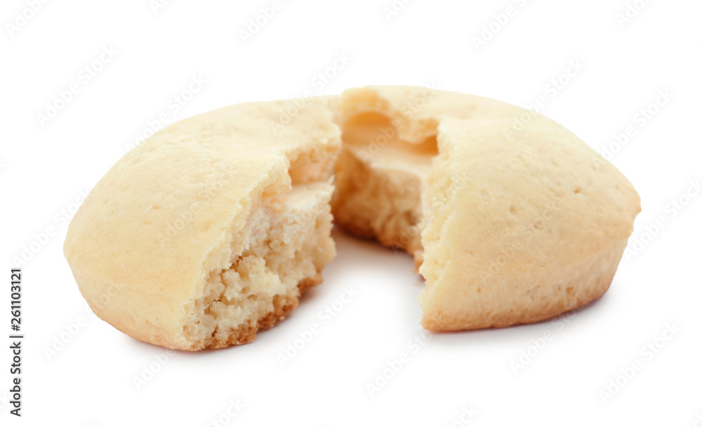 Tasty cookie for Islamic holidays isolated on white. Eid Mubarak Tasty cookie for Islamic holidays isolated on white. Eid Mubarak