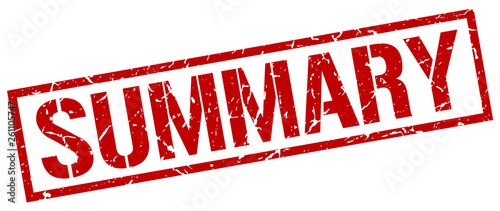 summary red grunge square vintage rubber stamp