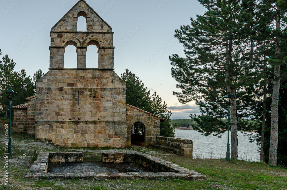 Fototapeta premium Church of San Andres de Frontada. Palencia