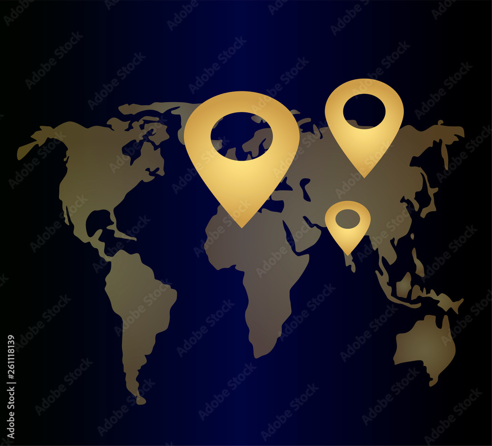 Golden vector geolocation icon - 1000 F 261118139 EwznvkxfrII3d65zecWwMEgqwOktM8Mq