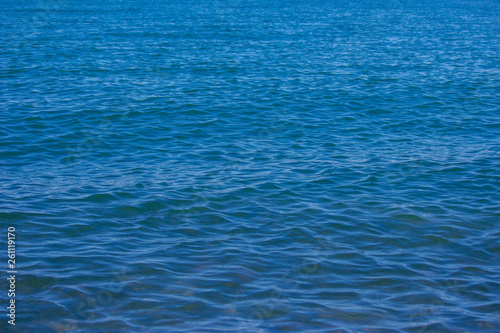 Water texture Blue sea, blue ocean.