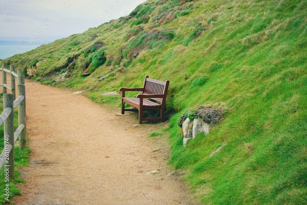 Park at the Atlantic Ocean and in close proximity to the famous Roman Tower of Hercules in A Coruna, Spain. Park at the Atlantic Ocean and in close proximity to the famous Roman Tower of Hercules in A Coruna, Spain.