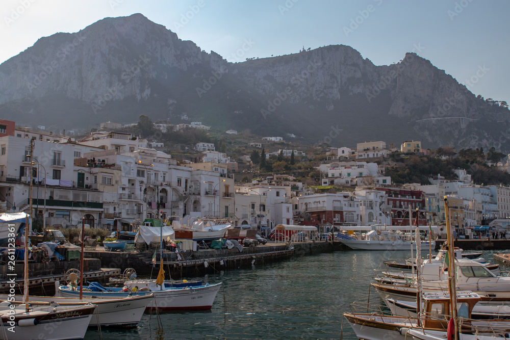 Beautiful landscape of Capri Island Italy