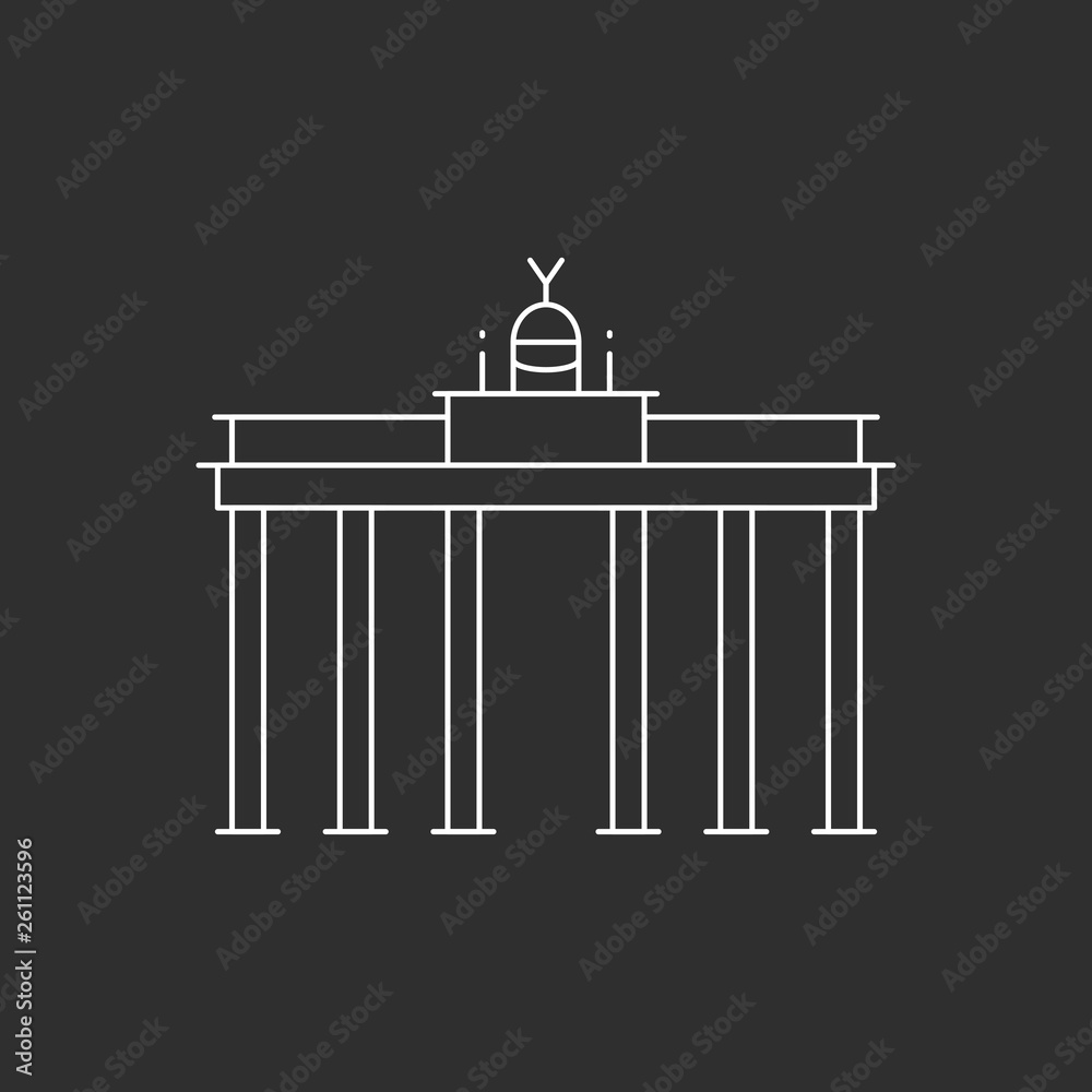 Brandenburg Gate in Berlin. Brandenburg Gate in Berlin.