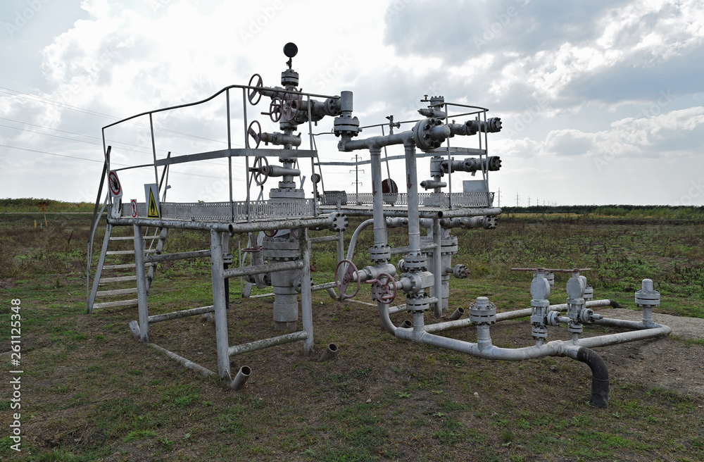 Fototapeta premium Equipment of an oil well