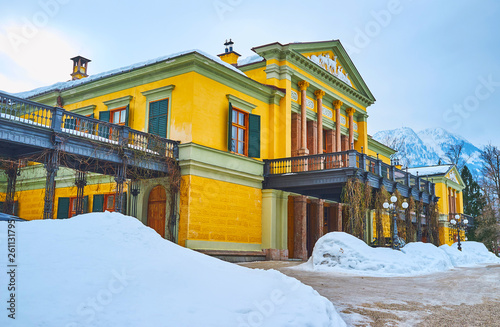 The porch of Kaiservilla, Bad Ischl, Salzkammergut, Austria photo