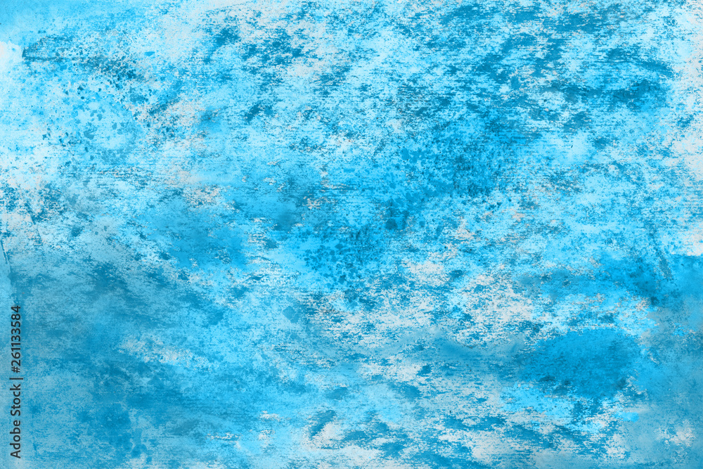 Blue watercolor paper textures on white background. Chaotic abstract organic design. Blue watercolor paper textures on white background. Chaotic abstract organic design.