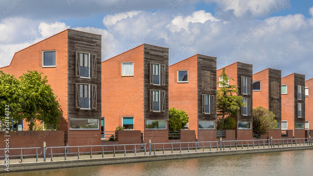 Modern family house water crop Modern family house water crop