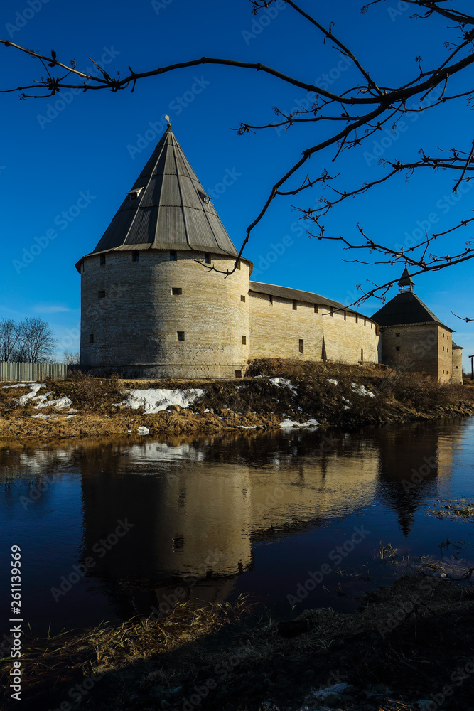 Fototapeta premium Restored medieval fortress